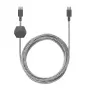 USB-C uz USB-C kabelis Native Union Anchor Cable 1.8 m Melns Balts
