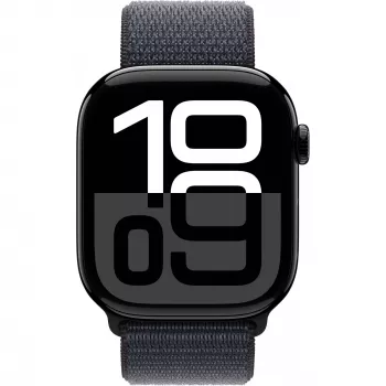 Apple Watch S10 46mm Dimanta Melns Alumīnijs Sporta Cilpa Tinte GPS + Cellular MWY53QF/A 2024