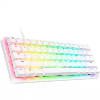Razer Huntsman V3 Pro Mini - balts - vācu izkārtojums P - tastatūra - optiskā (RZ03-04992000-R3G1)