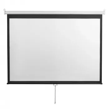 Projektora ekrāns SBOX PSM-4/3-100-2 200×150 cm – 4:3 sienas/griestu fiksētais rāmja ekrāns