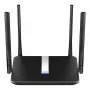 Cudy LT500 bezvadu maršrutētājs, 4G LTE, divjoslu Wi-Fi AC1200, Fast Ethernet, melns