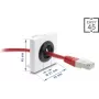 Kabeļa uzmava DELOCK Easy 45, 21 mm diametrs, galda/virsmas kabeļu ieeja