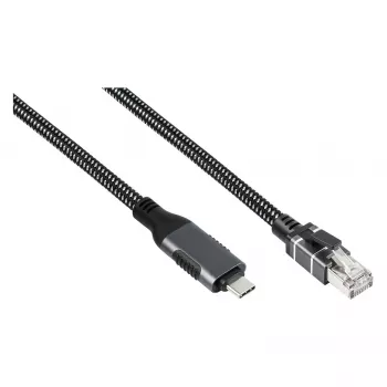 Good Connections Ethernet kabelis USB-C uz RJ45, Antracīts, 2,0m