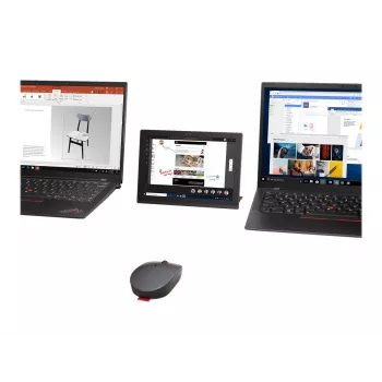 Lenovo Go vairāku ierīču pele Office abpusēja RF bezvadu + Bluetooth optiskā 2400 DPI