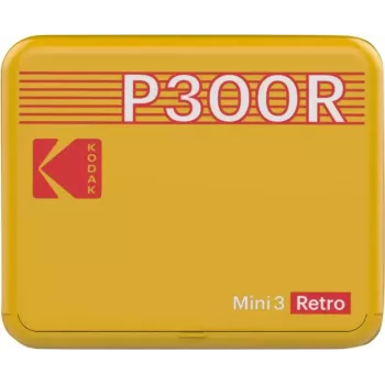 Printeris Kodak Mini 3 Square Retro Pass Photo Printing Technology Dzeltens