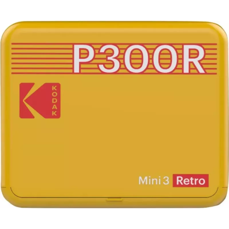 Printeris Kodak Mini 3 Square Retro Pass Photo Printing Technology Dzeltens