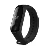 Silikona siksniņa FIXED Xiaomi Mi Band 3/4 — Melna, nomaiņas elastīga izturīga