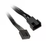 Kabelis 4-pin uz 4-pin, 0,3 m, melns, No name ZUAD-771
