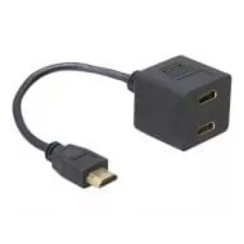 HDMI Adapteris DeLOCK 65056 0.2m Vīrietis uz 2x Sieviete