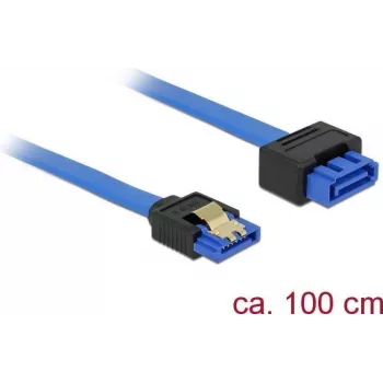 SATA kabelis DeLOCK 84975 1 m SATA 7-pin Melns Zils