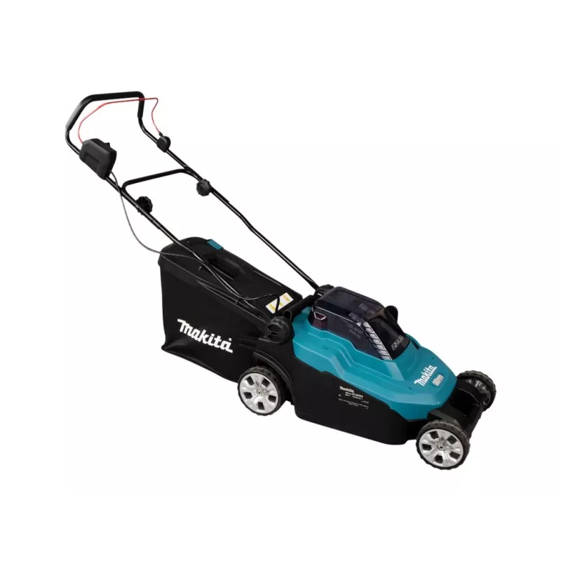 Makita DLM382PM2 - Bezvadu zāles pļāvējs - 18 V - 4 Ah - 2 baterijas - 3700 1/min - 38 cm - 16.9 kg