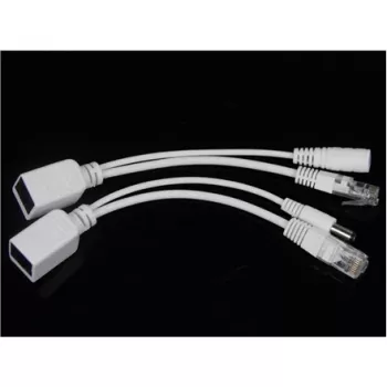 Pasīvais PoE adapteru komplekts Gembird PP12-POE-0.15M-W