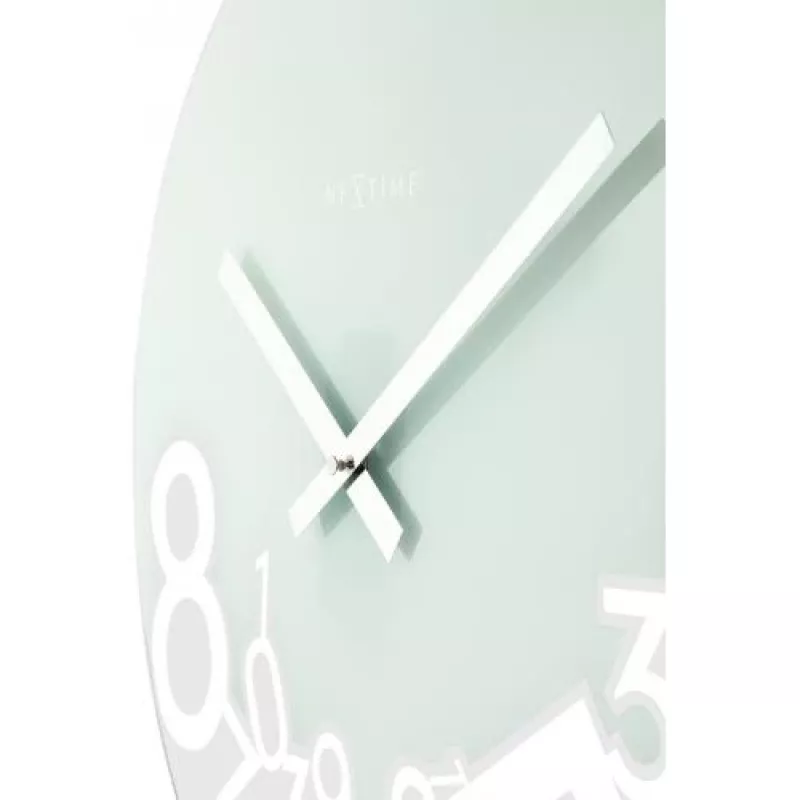 NeXtime sienas pulkstenis 8115 Dropped, 43 cm, sudrabs