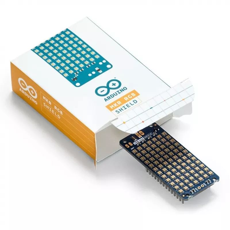 Arduino MKR RGB Shield - RGB vairogs - zils - 27 mm x 61,5 mm (ASX00010)