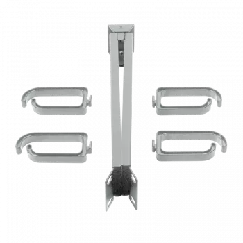 LogiLink - kabeļu pārvaldības stienis - gaiši pelēks, RAL 7035 - 1U - 48.3 cm (19 inch)