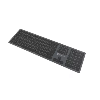 NATEC NKL-1830 Bezvadu tastatūra RF/Bluetooth QWERTY spāņu, melna/pelēka