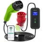 Qoltec Mobilais EV Auto Lādētājs Regulējams 2in1 Type2 | 7kW | 230V | CEE 3 PIN | Wi-Fi | LCD | Pārnēsājams | Wallbox | 5m