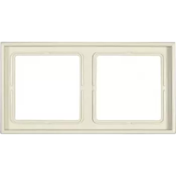 JUNG LS 982 W rāmis 2-vietīgs ziloņkaula krāsā bezskrūvju Duroplast 81x152 mm