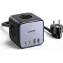 Ugreen DigiNest Pro 1 AC kontaktligzda(-as) Type C 1.8 m 4 3680 W Melns
