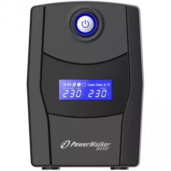 PowerWalker VI 800 STL Line-Interactive 800VA 2xAC-Izejas Tornis Melns Nepārtrauktās Barošanas Avots (UPS) (10121073)