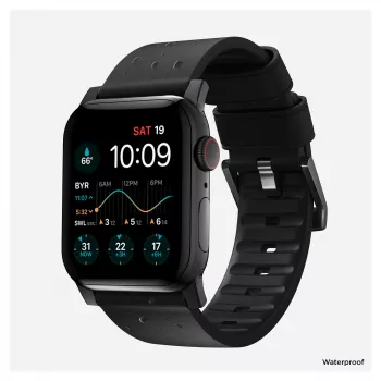 Nomad Modern Strap Black Active Leather Connect Black 42/44/45/49 Pro V2