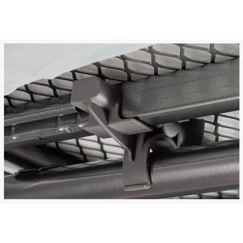 Pilna izmēra gludināmais dēlis Vileda — nerūsējošā tērauda kājas 1200×380 mm augstums 75–96 cm salokāms gludekļa turētājs