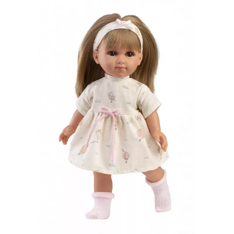 Leļļu Llorens Elena 35 cm — reālistisks izskats, mīksts ķermenis