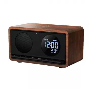 MANTA radio pulkstenis RDI912B Rimini Black ar 12 collu displeju un 8 GB atmiņu