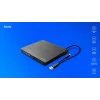 SAVIO AK-59 ārējais slinkais CD/DVD ierakstītājs R/RW - USB-C/USB-A, melns