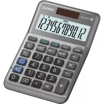 Galda kalkulators Casio MS-120FM Pamata Melns 12 cipari Nodoklis Peļņa