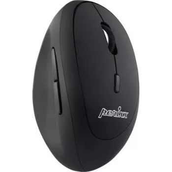 Perixx PERIMICE-719, maza bezvadu ergonomiska pele, labročiem, melna