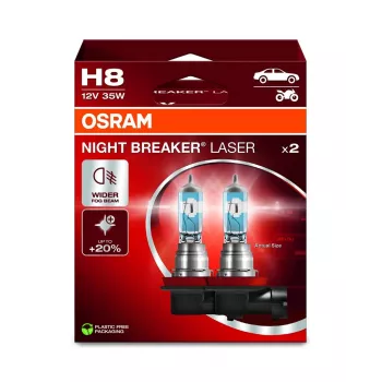 Kvēlspuldze priekšējam lukturim Ledvance Night Breaker Laser H8 12V 35W PGJ19-1