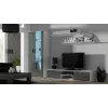 Cama TV statīvs SOHO 180 balts/pelēks glancēts