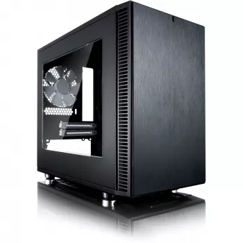 Fractal Design Define Nano S - Logs - Tornis - ITX - bez barošanas bloka (ATX) - Melns - USB/Audio (FD-CA-DEF-NANO-S-BKW)