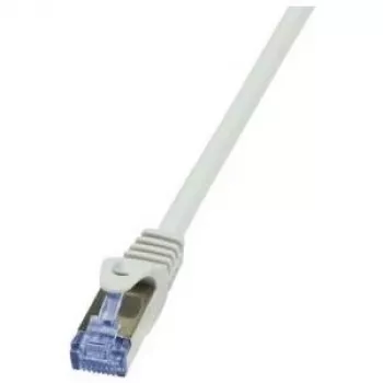 Tīkla vads LogiLink Cat6a S/FTP RJ-45 1m Pelēks