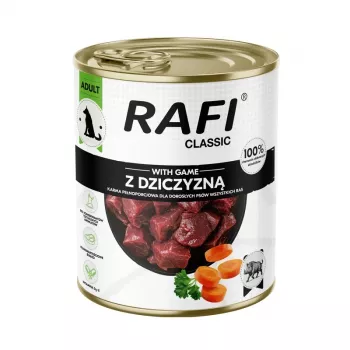 Sausā suņu barība Dolina Noteci Rafi Classic ar medījumu 800 g