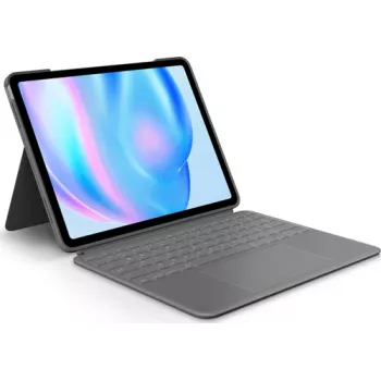 Logitech Combo Touch - tastatūra un vāciņš ar skārienpaliktni un fona apgaismojumu - Apple Smart Connector - QWERTZ