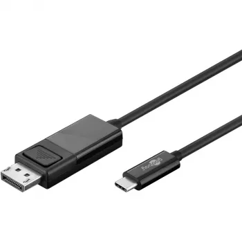 Goobay USB-C uz DisplayPort kabelis, M/M, melns