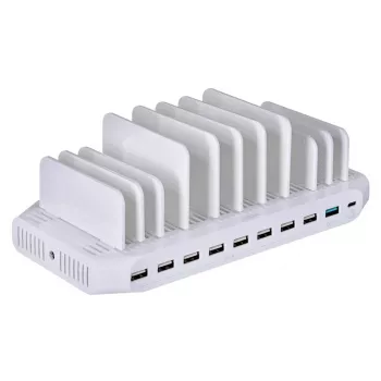 UNITEK Y-2190 Lādēšanas stacijas organizētājs brīvi stāvošs balts