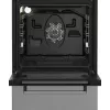 Brīvi stāvoša plīts BEKO FSM52332DXDT, 5 degļu gāzes virsma 60 cm, elektriskā cepeškrāsns 60 L, energoklase A