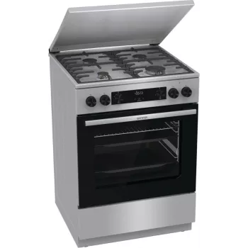 Gorenje GKS6C71XF Brīvi stāvoša plīts ar cepeškrāsni Sudraba