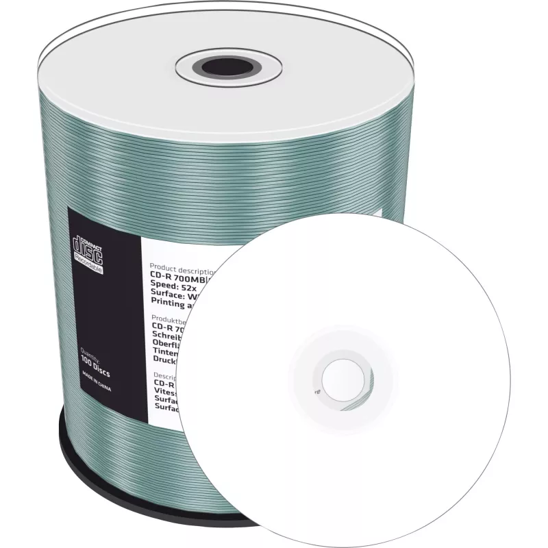 CD-R MediaRange MR203 700 MB 52x Inkjet Printable 100 gab.