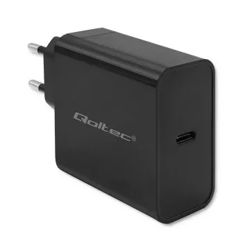 Lādētājs QOLTEC Super Quick PD 65W USB‑C Power Delivery 5–20V, 1x USB‑C, USB PD 3.0, C tipa kontaktdakša, 65 W