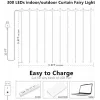 LED lentes gaismas sloksne OEM X0013lX27J — 300 LED, silti balta
