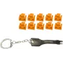 RJ45 Portu Bloķētājs ShiverPeaks BS08-01035 — 1 Atslēga, 10 Oranži Bloķētāji