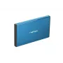 Ārējais HDD/SSD korpuss NATEC Rhino GO 2.5 collas — USB 3.0, SATA III, līdz 4 TB, 9.5 mm, alumīnijs, zils