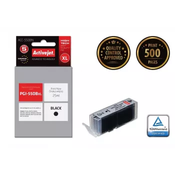 Activejet ACC-550BN tintas kasetne (aizstāj Canon PGI-550BK; Supreme; 25 ml; melna)