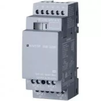 Siemens 6ED1055-1MB00-0BA2 LOGO! 8.4 modulis, pelēks, 12–24 V, 5 A, 0–55 °C, 35,5 x 58 x 90 mm