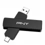 PNY USB zibatmiņa 2 TB - PNY OTG DUO LINK V3 - Type-A/Type-C (P-FDI2TBDULNK3TYC-GE)