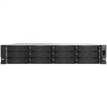 QNAP TS-h1277AXU-RP NAS Rack (2U) AMD Ryzen™ 5 16 GB DDR5 0 TB QuTS hero Melns